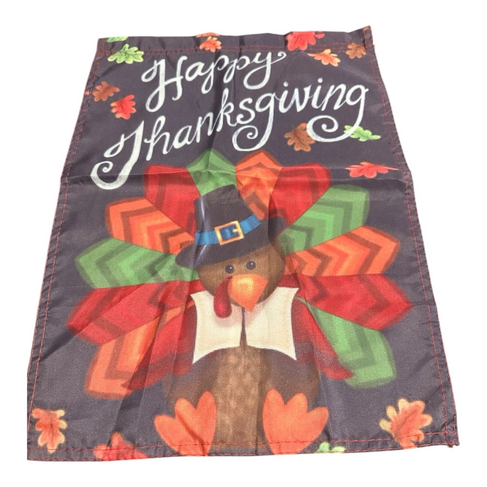 One-Sided Happy Thanksgiving Garden Flag